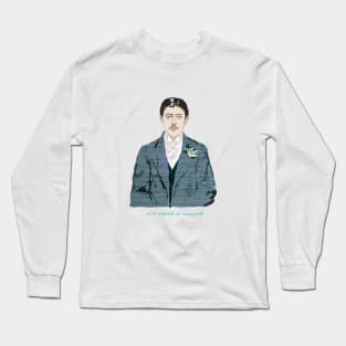 Marcel Proust portrait Long Sleeve T-Shirt